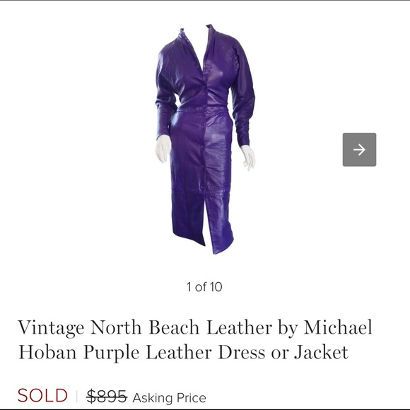 Vintage NorthBeach by Michael Hoban leather dress - Picture 6 of 6